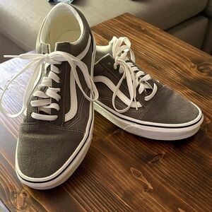 Vans Women’s Charcoal and White Sneakers